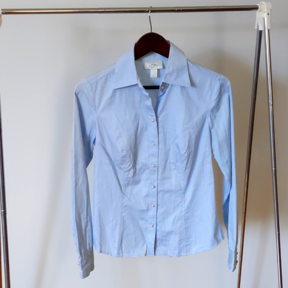 Pearl Buttoned Long Sleeve Shirt